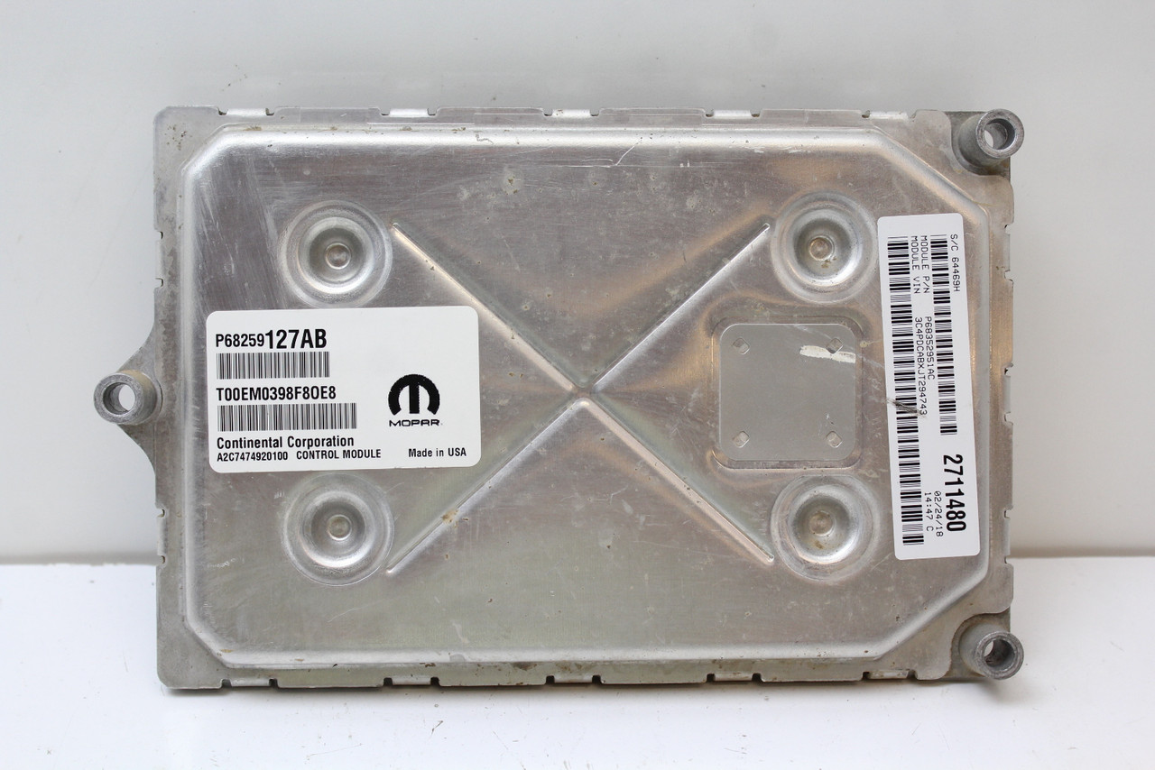 16-20 Dodge Journey 68259127AB Computer Brain Engine Control ECU ECM EBX Module
