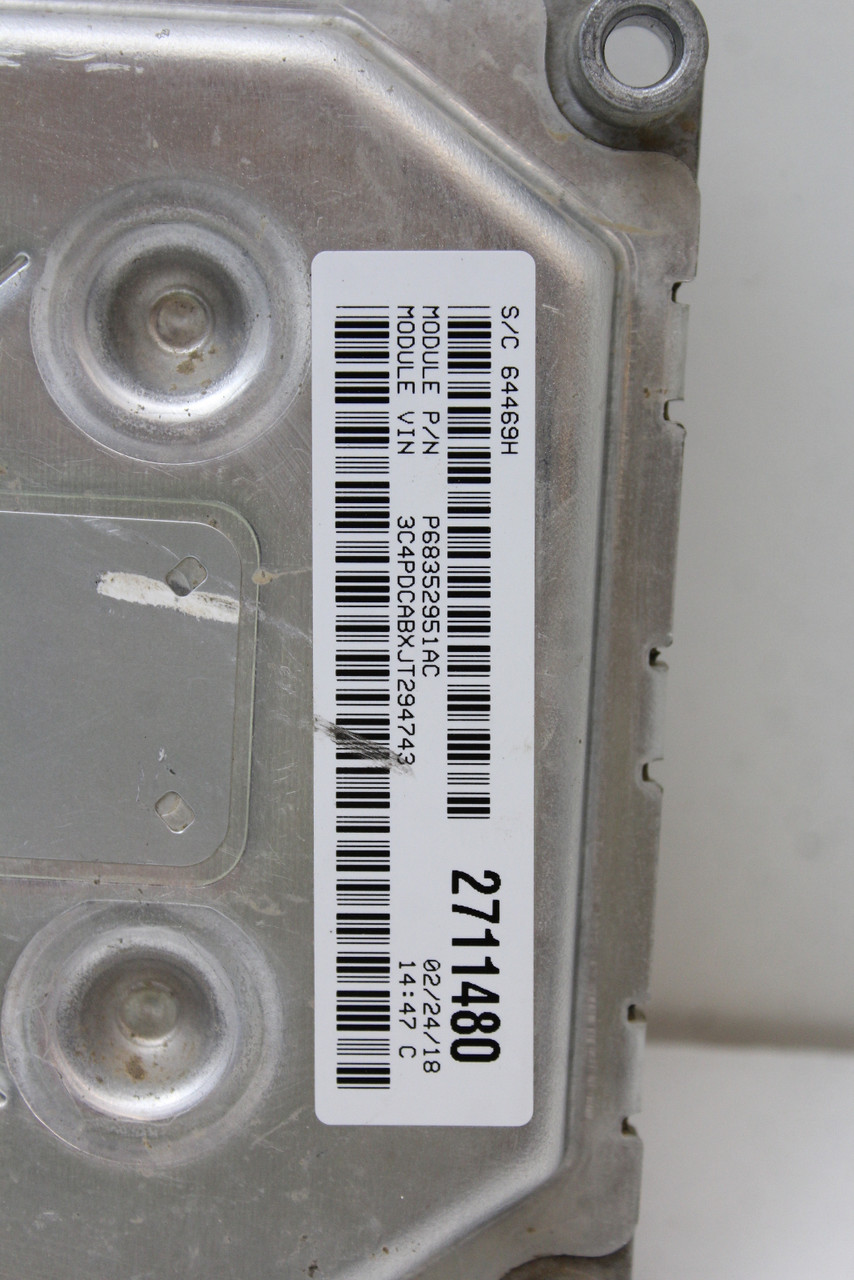 16-20 Dodge Journey 68259127AB Computer Brain Engine Control ECU ECM EBX Module