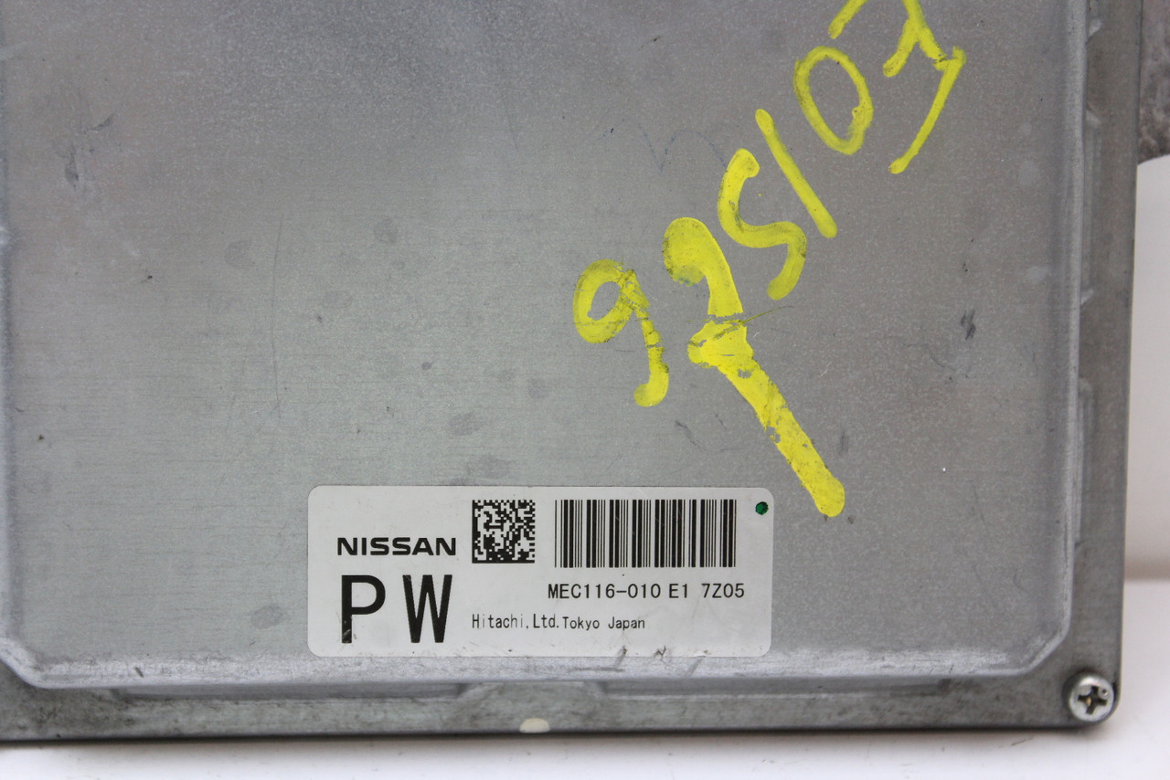 2009 09 Nissan Murano MEC116-010 E1 Computer Engine Control ECU ECM EBX Module