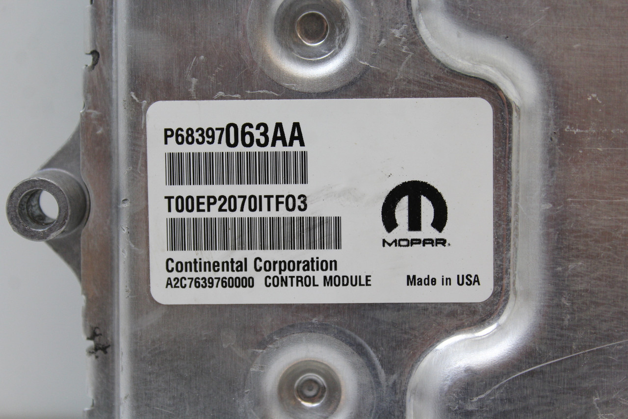 19-20 Jeep Cherokee 68397063AA Computer Brain Engine Control ECU ECM EBX Module