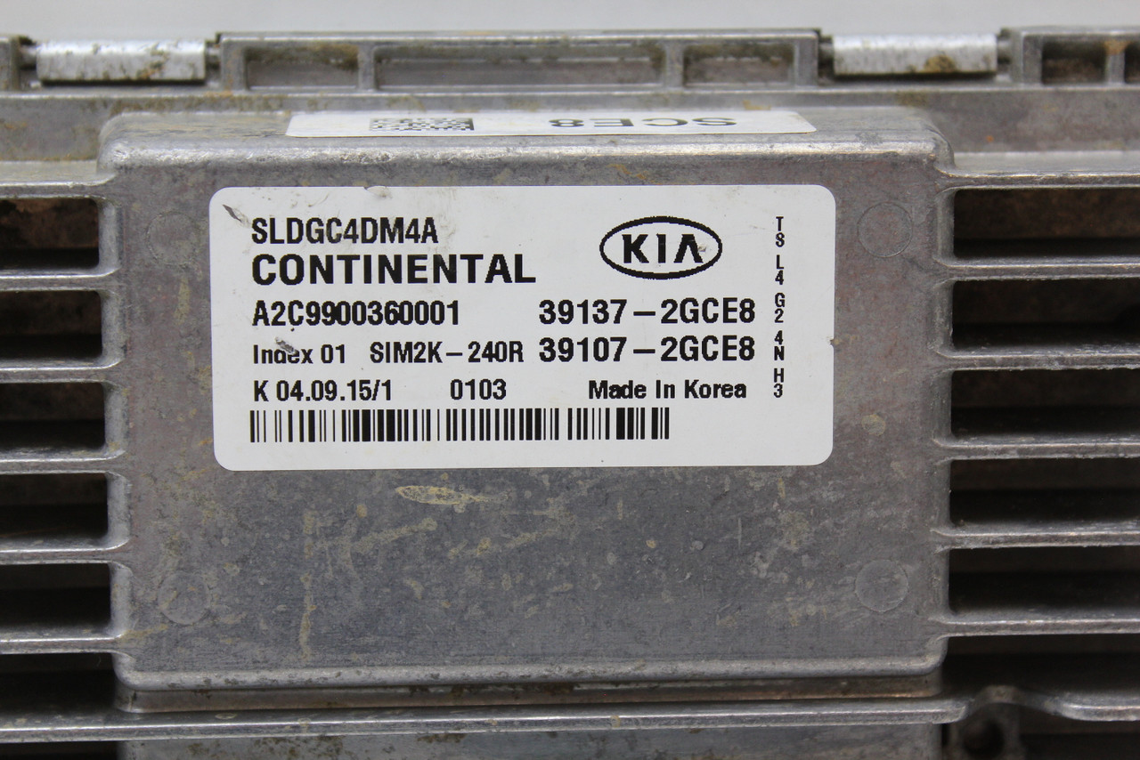 14-16 Kia Sportage 39107-2GCE8 Computer Brain Engine Control ECU ECM EBX Module