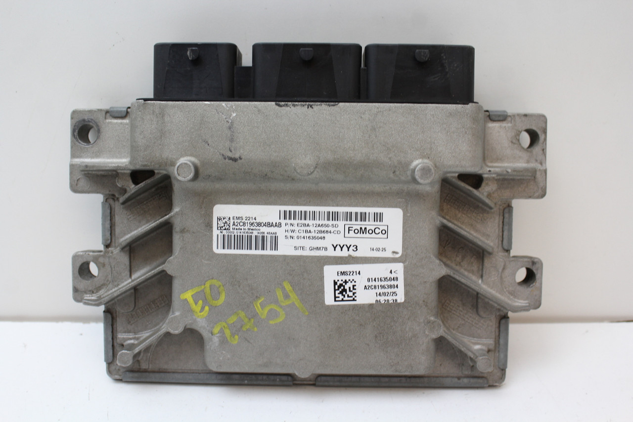 14-15 Fiesta E2BA-12A650-SD Computer Brain Engine Control ECU ECM EBX Module