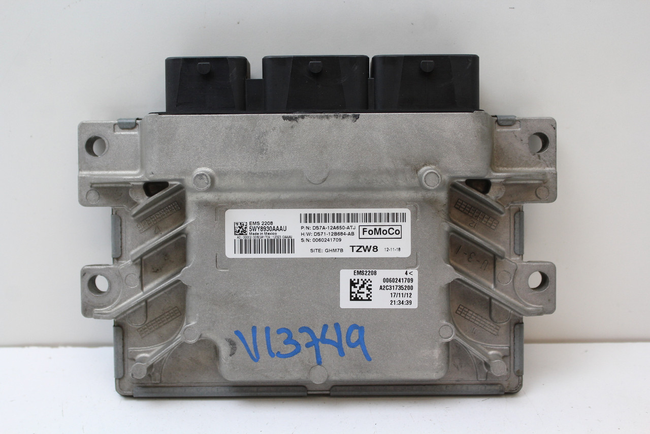 13 2013 Ford Fusion 2.0L DS7A-12A650-ATJ Computer Engine Control ECU ECM Module
