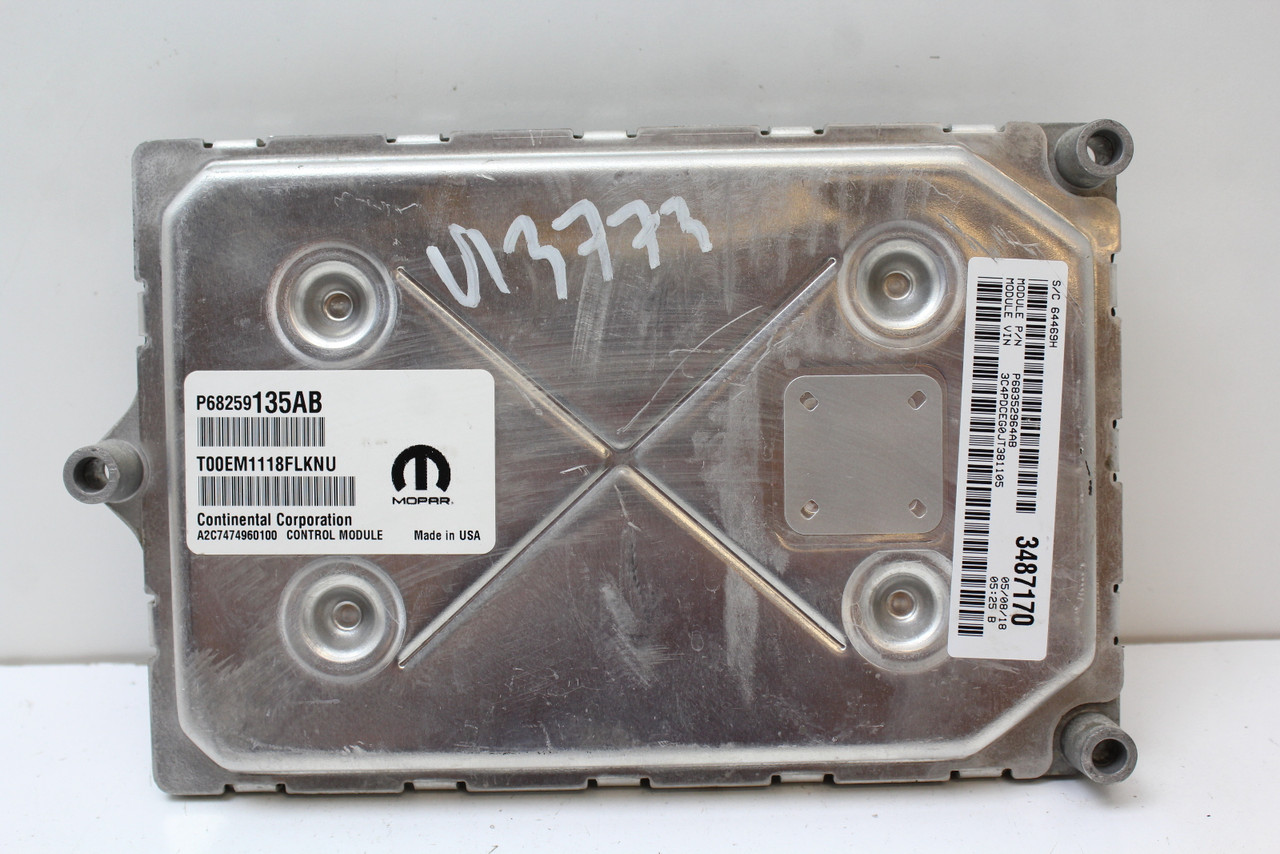 16-19 Dodge Journey 3.5L 68259135AB Computer Engine Control ECU ECM EBX Module
