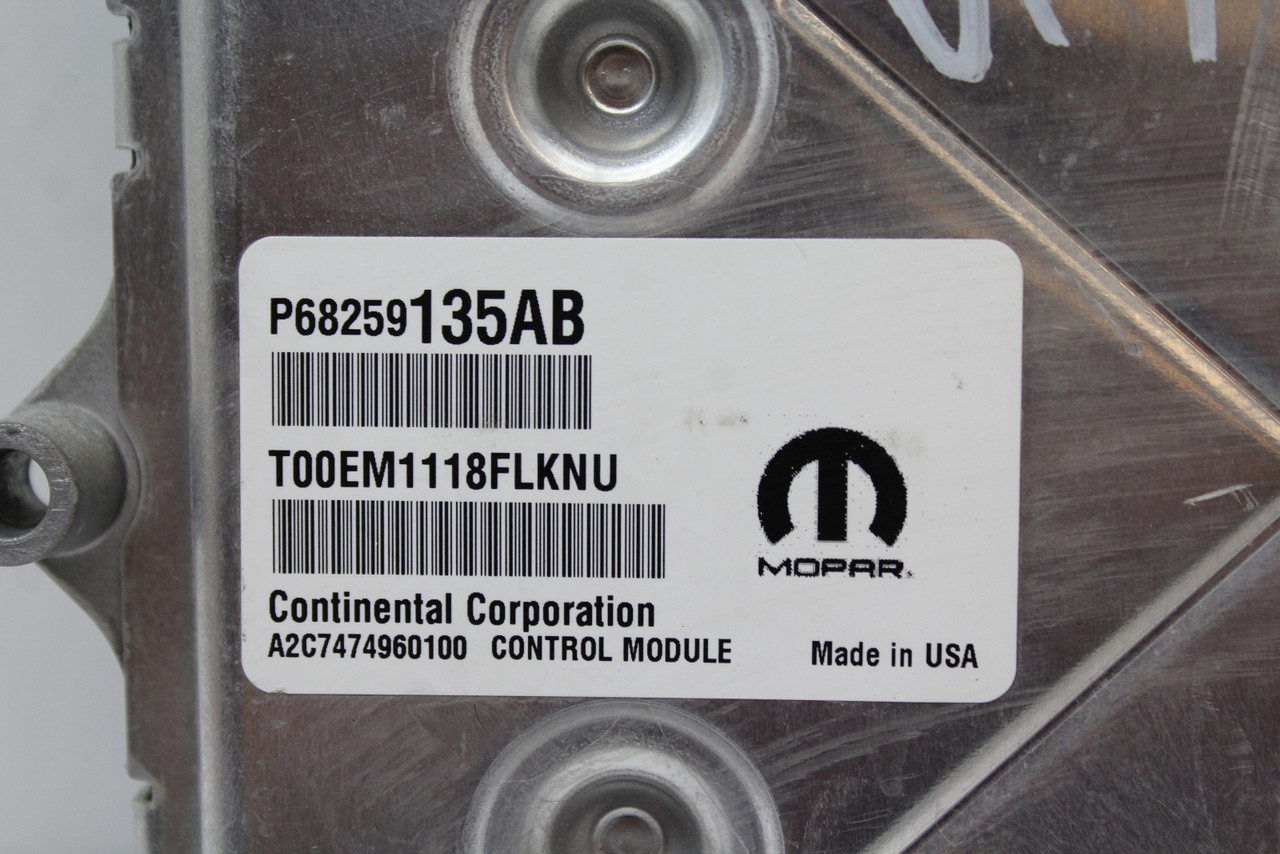 16-19 Dodge Journey 3.5L 68259135AB Computer Engine Control ECU ECM EBX Module