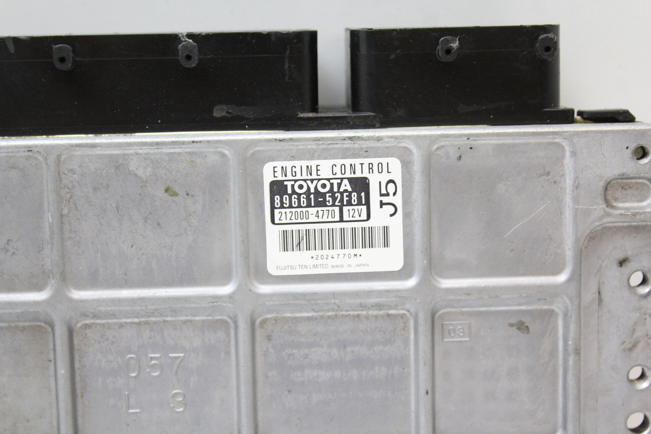 08-09 Scion XD 89661-52F81 Computer Brain Engine Control ECU ECM EBX Module