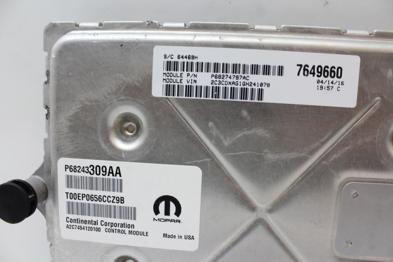 16-17 Charger P68274797AC Computer Brain Engine Control ECU ECM EBX Module
