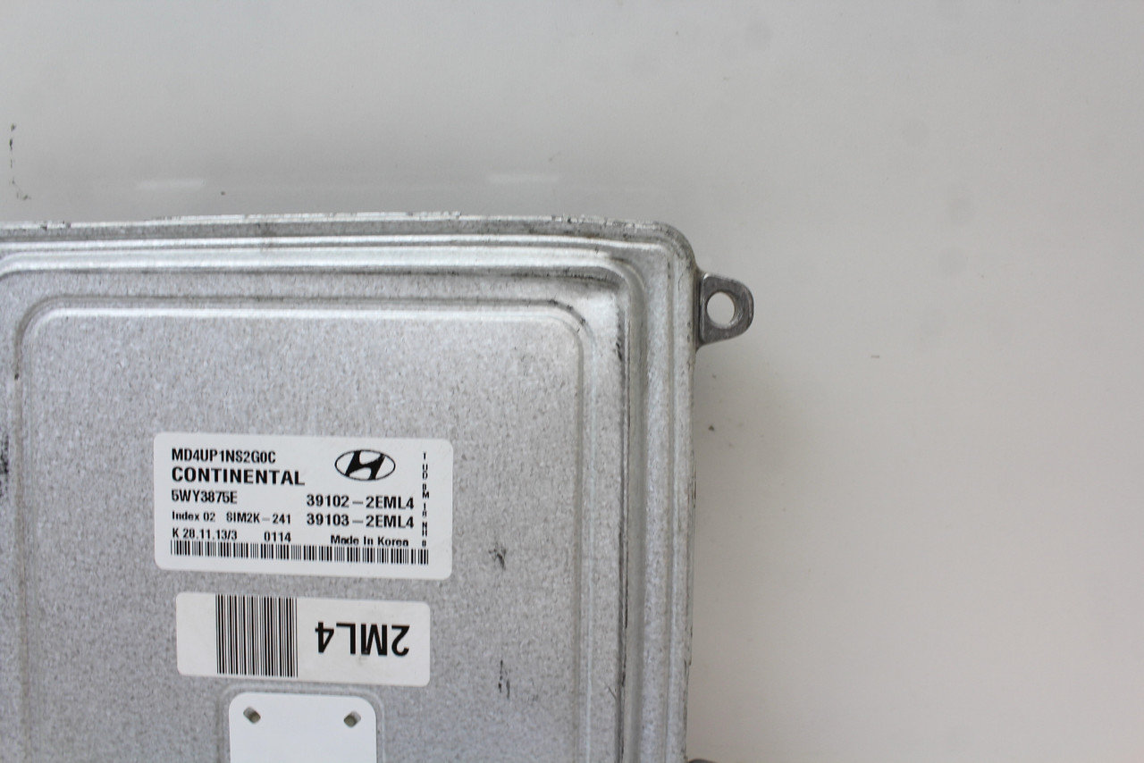 14 15 16 Elantra 39103-2EML4 Computer Brain Engine Control ECU ECM EBX Module