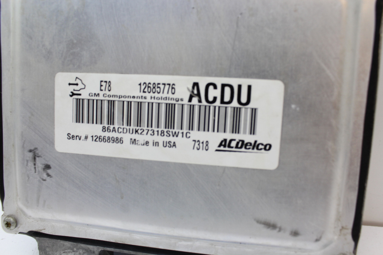 17-20 Trax 12668986 Computer Brain Engine Control ECU ECM EBX Module