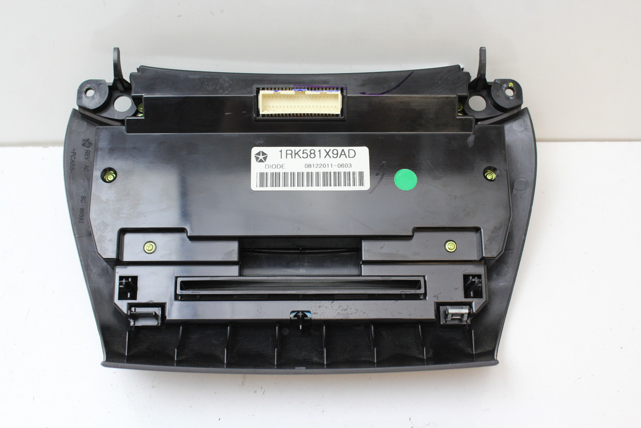 11-17 Dodge Journey 1RK581X9AD Audio Climate Control Panel Temperature Unit A/C