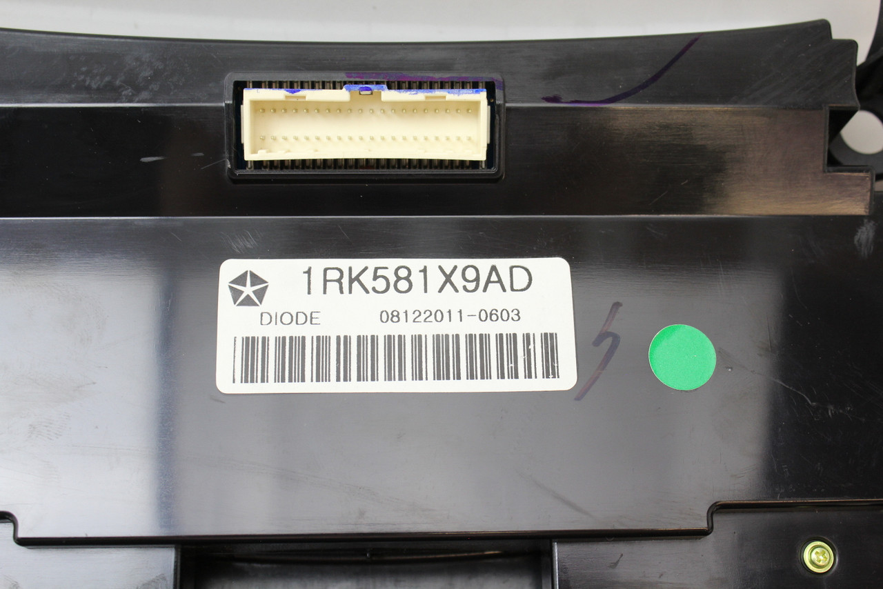 11-17 Dodge Journey 1RK581X9AD Audio Climate Control Panel Temperature Unit A/C