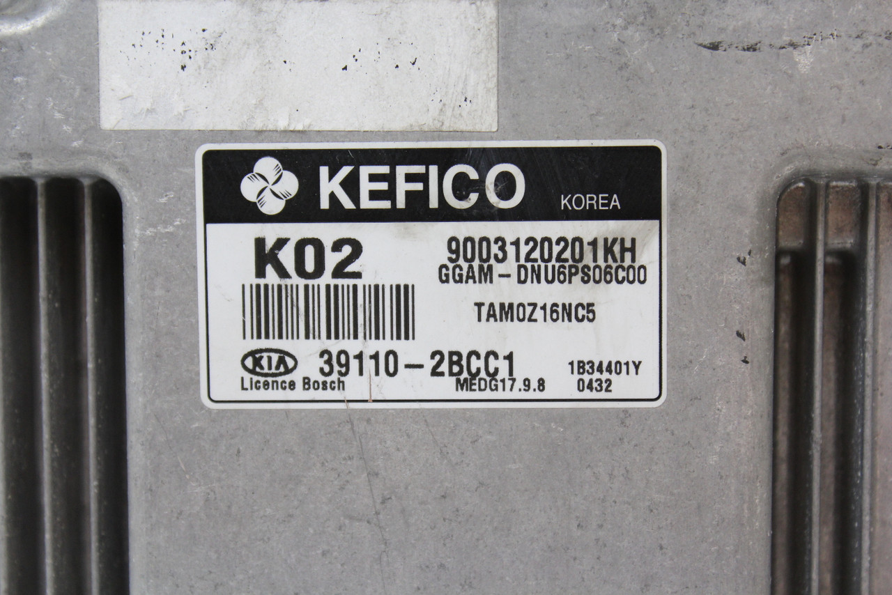 13 2013 Kia Soul 39110-2BCC1 Computer Brain Engine Control ECU ECM