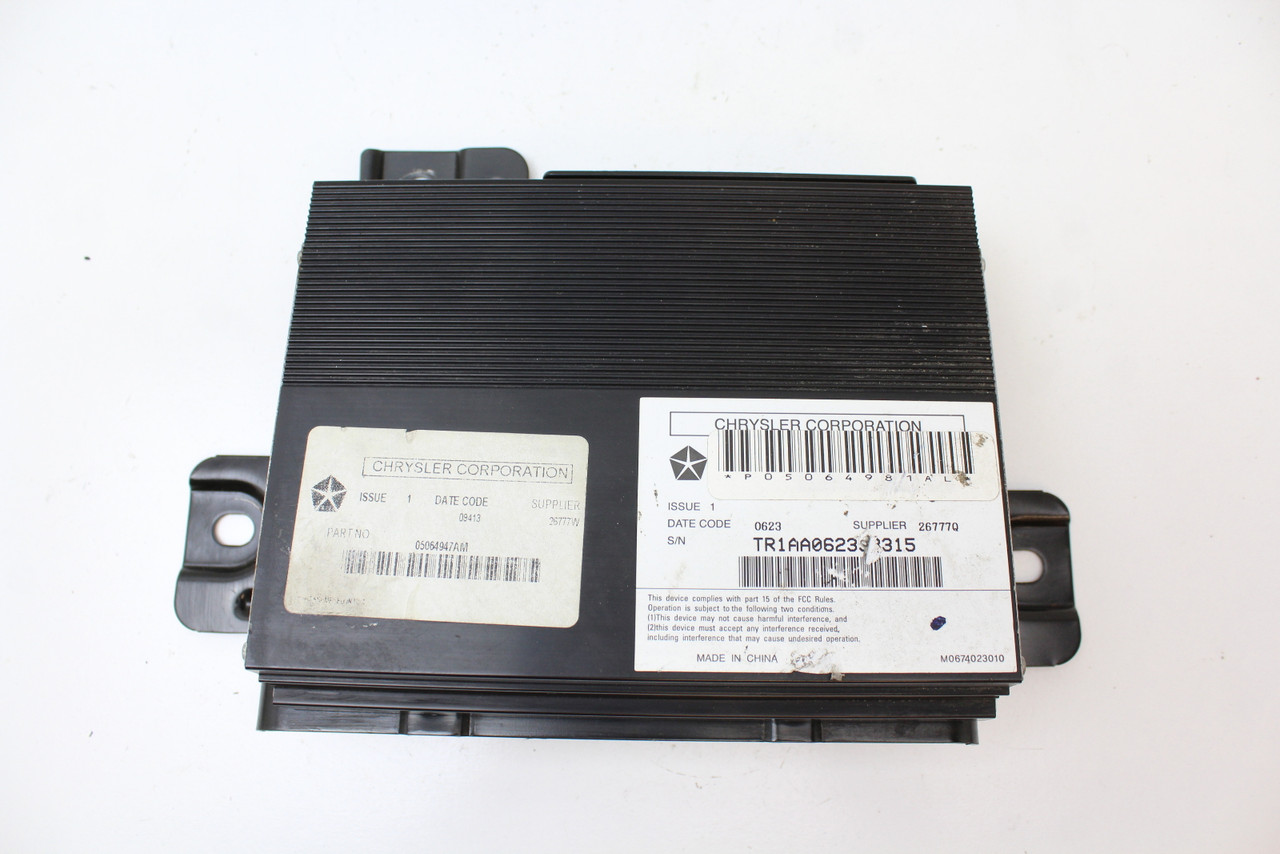 13 2013 Dodge Journey 5064947AM Amplifier Computer Control Module 13 2013 Dodge Journey 5064947AM Amplifier Computer Control Module