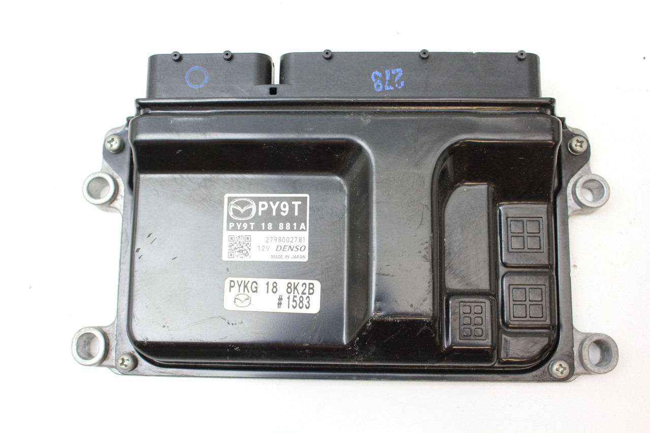 17 18 Mazda 3 PY9T 18 881A Computer Brain Engine Control ECU ECM EBX Module