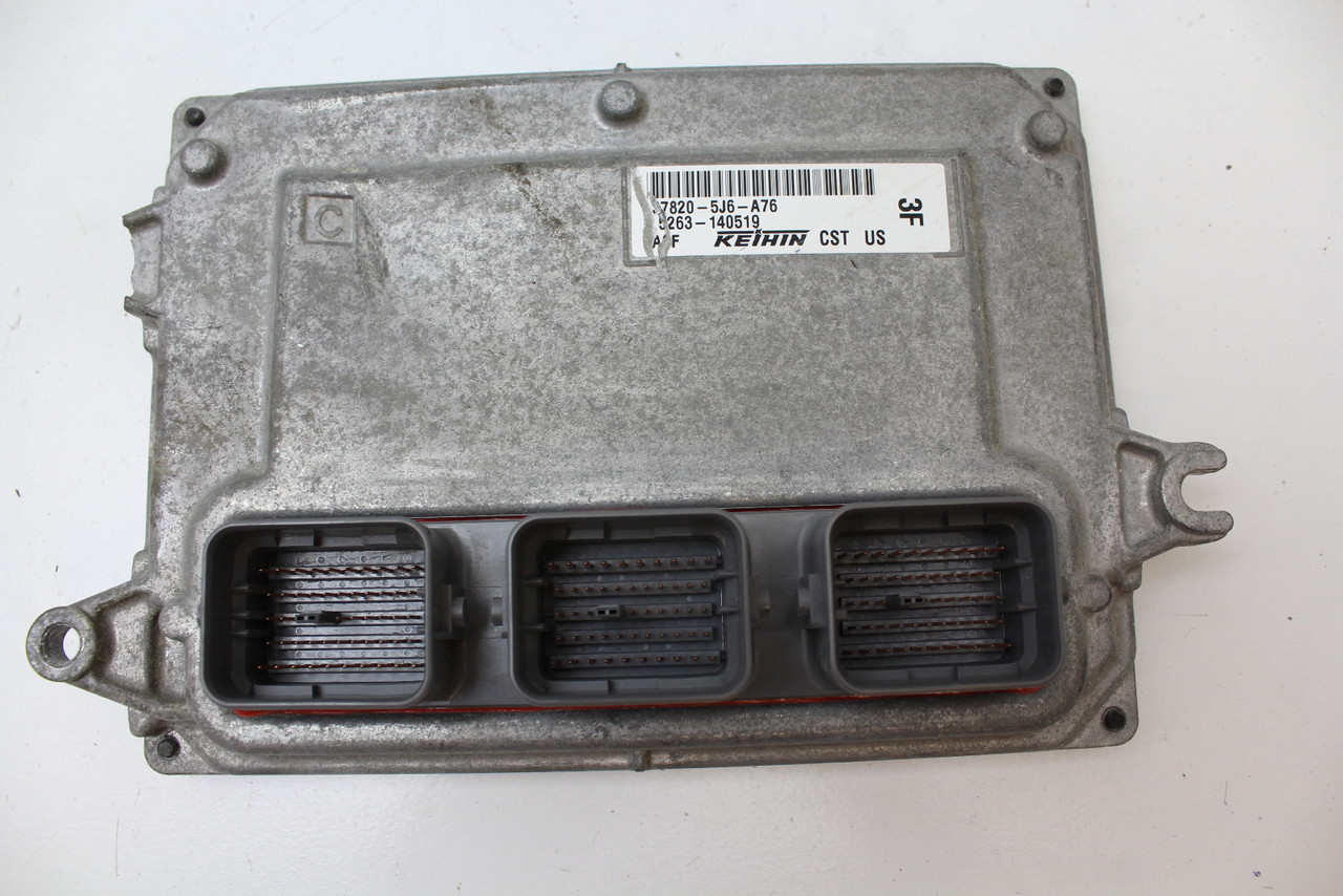 14 15 Acura MDX 37820-SJ6-A76 Computer Brain Engine Control ECU ECM EBX Module