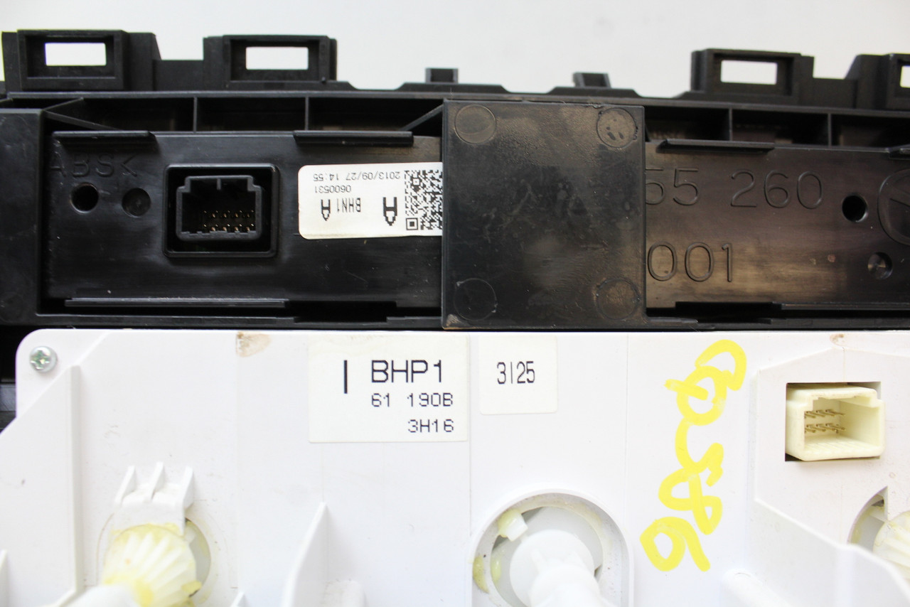 14 15 16 Mazda 3 BHP1 61 190 B Climate Control Panel Temperature Unit A/C Heater