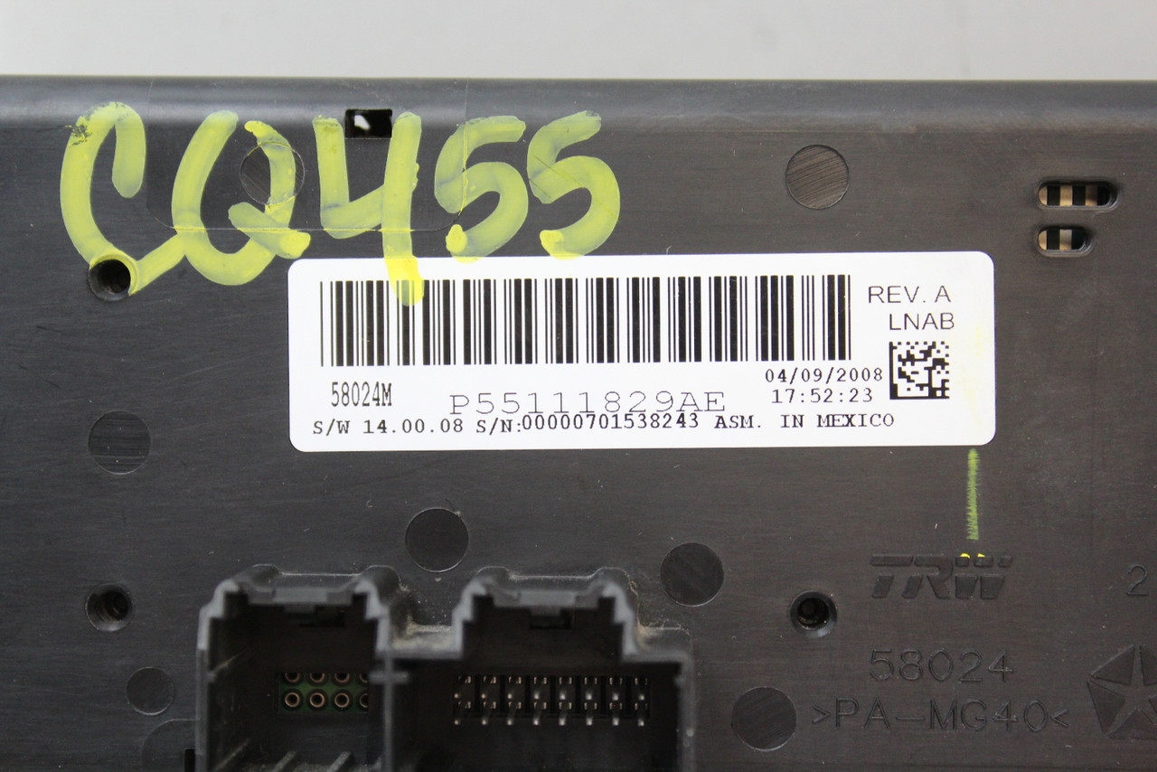 08 09 Jeep Liberty 55111829AE Climate Control Panel