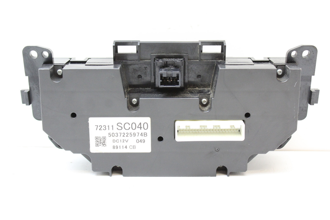 09 2009 Subaru Forester 72311SC040 Climate Control Panel Temperature Unit A/C