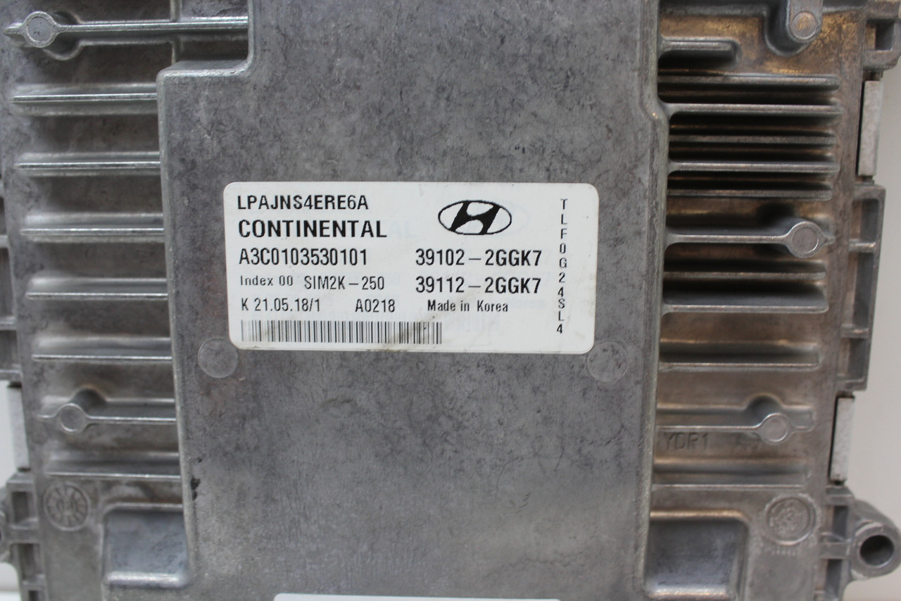 18 19 Sonata 39112-2GGK7 Computer Brain Engine Control ECU ECM EBX Module