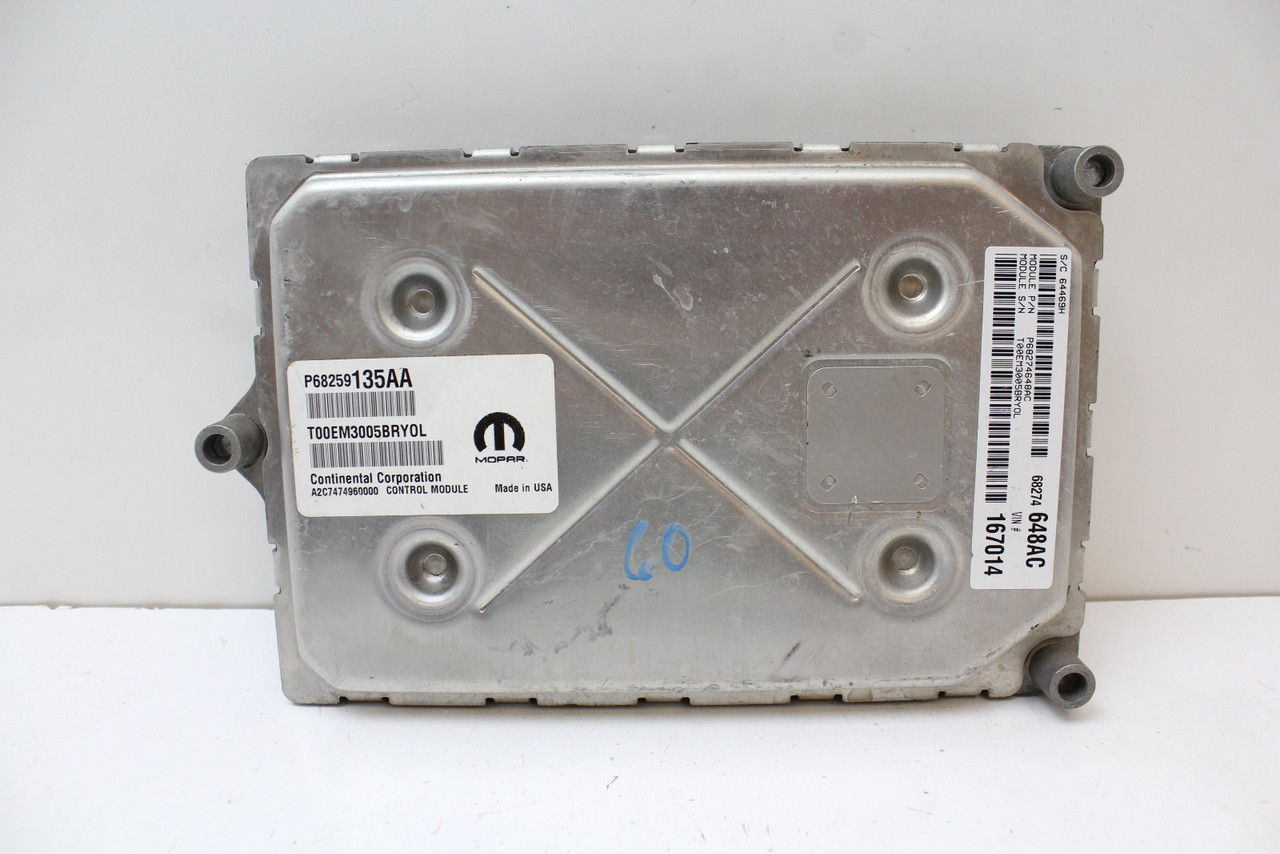 16-19 Dodge Journey 68259135AA Computer Brain Engine Control ECU ECM EBX Module