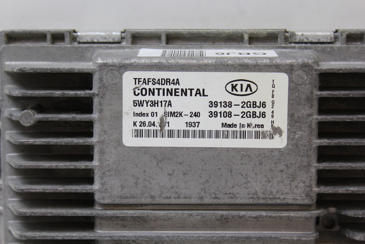 15 2015 Kia Optima 39108-2GBJ6 Computer Brain Engine Control ECU ECM EBX Module