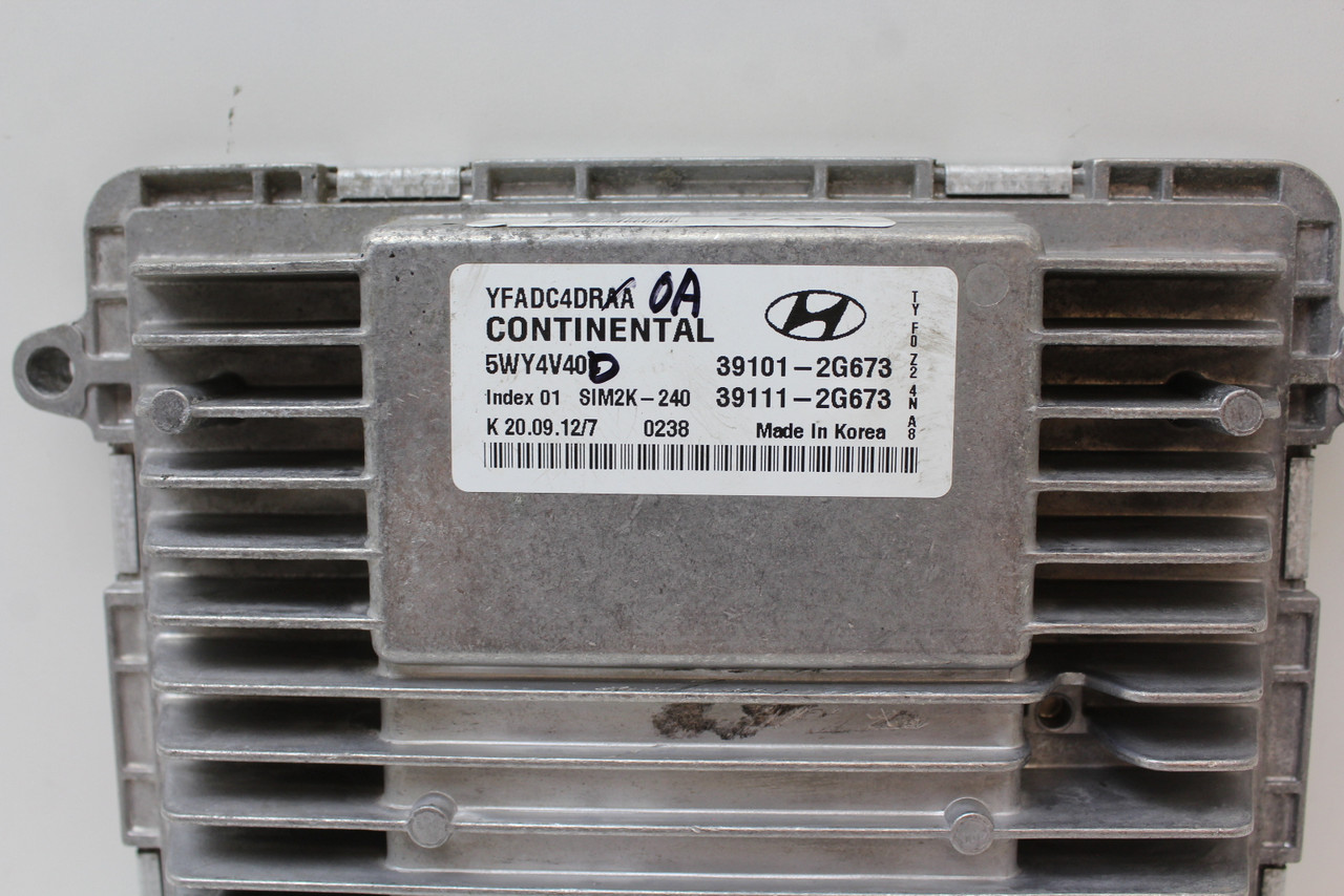 11-14 Sonata 39111-2G673 Computer Brain Engine Control ECU ECM EBX Module