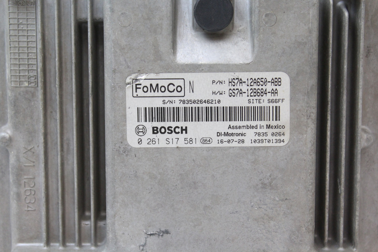 17-19 Ford Fusion GS7A-12B684-AA Computer Brain Engine Control ECU ECM Module