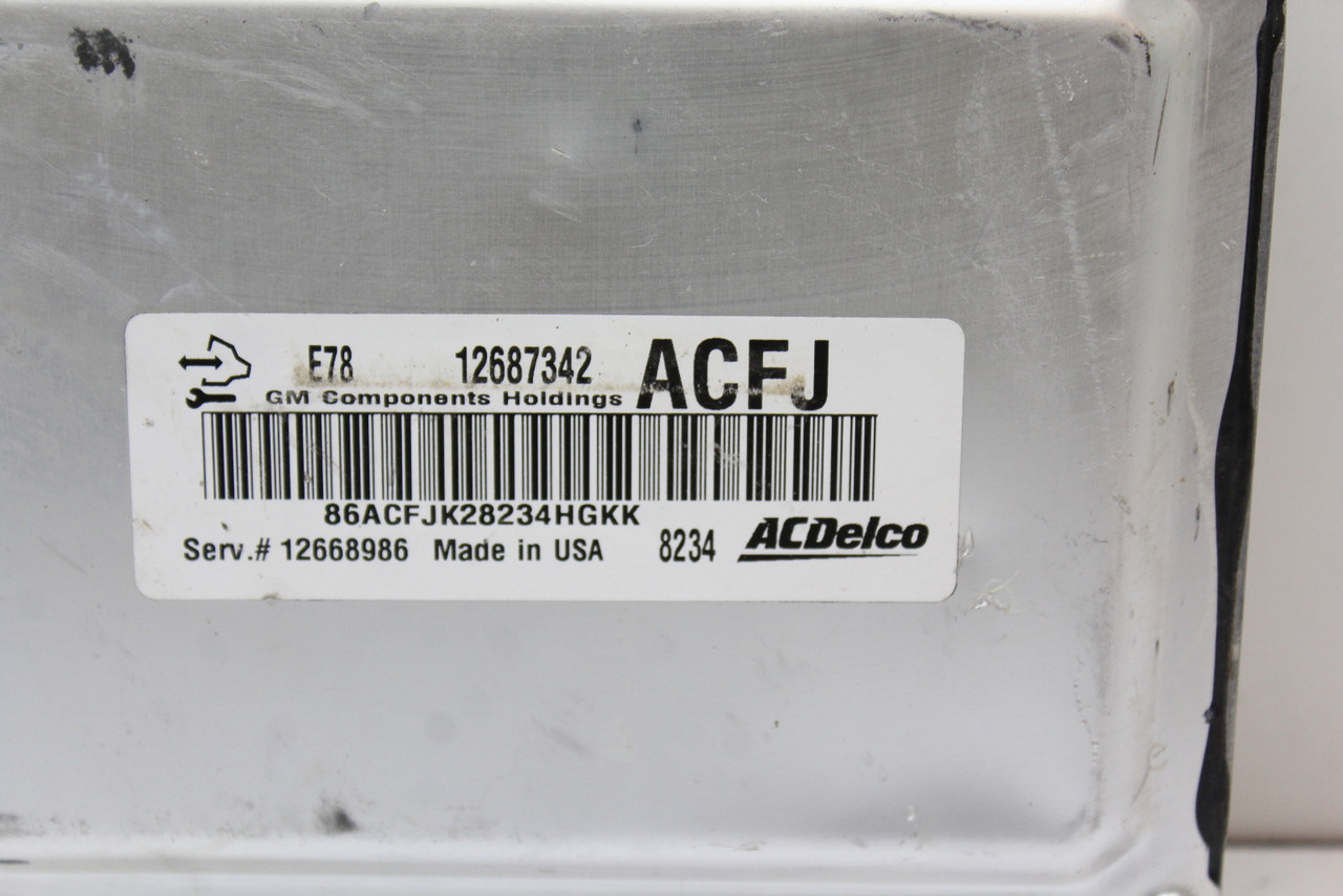 17 18 Chevrolet Express 2500 Van 12668986 Computer Engine Control ECU ECM Module 17 18 Chevrolet Express 2500 Van 12668986 Computer Engine Control ECU ECM Module