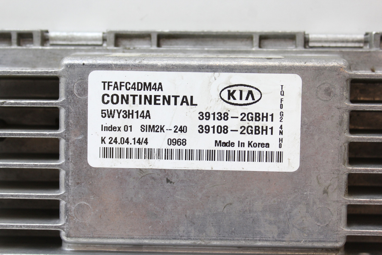 15 2015 Kia Optima 39108-2GBH1 Computer Brain Engine Control ECU ECM EBX Module