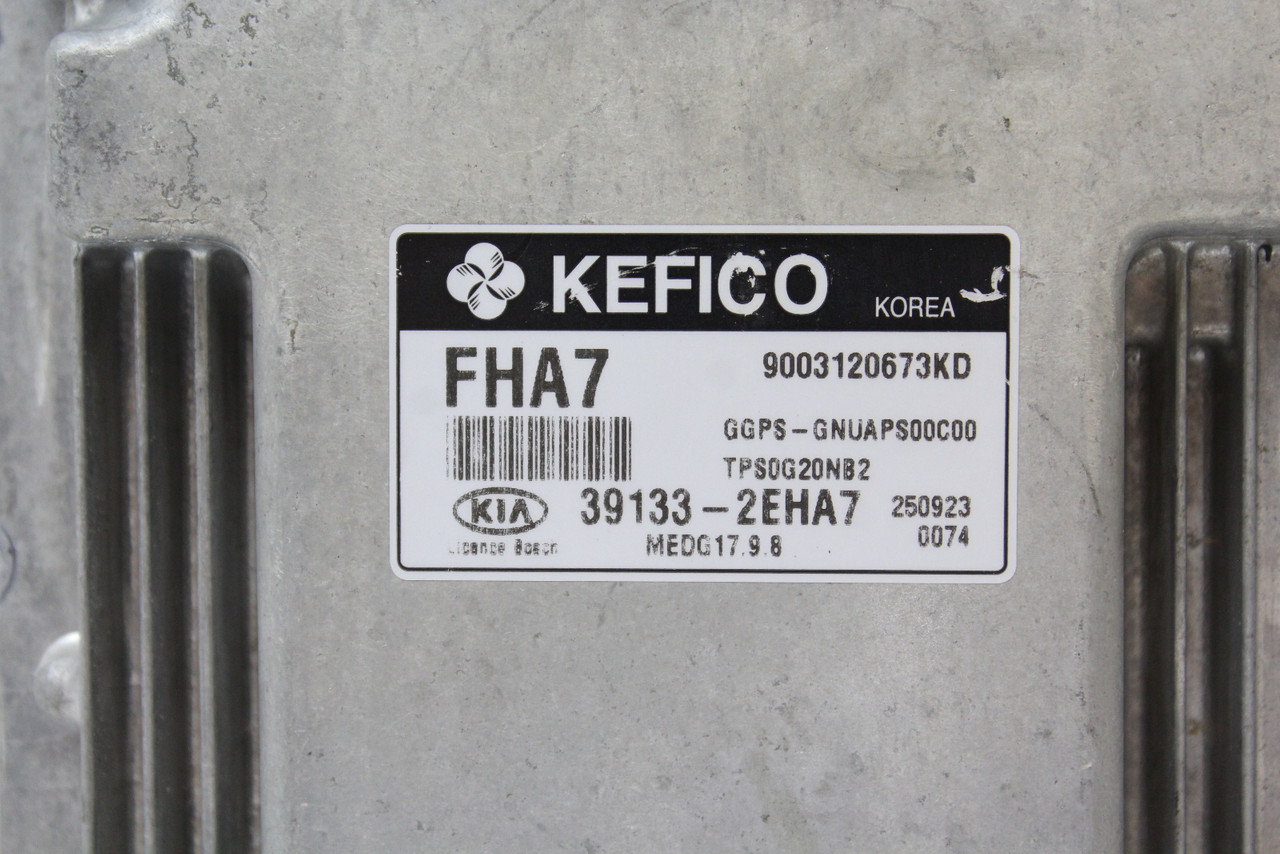 16 2016 Kia Soul 39133-2EHA7 Computer Brain Engine Control ECU ECM EBX Module