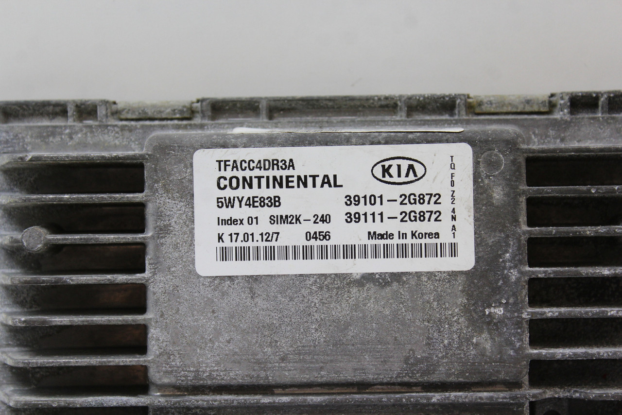 11-13 Kia Optima 39111-2G872 Computer Brain Engine Control ECU ECM EBX Module 11-13 Kia Optima 39111-2G872 Computer Brain Engine Control ECU ECM EBX Module