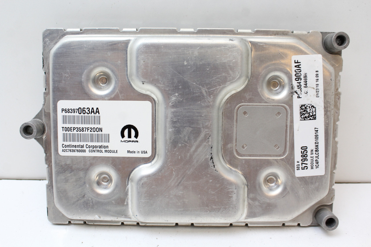 19 2019 Cherokee P68354900AF Computer Brain Engine Control ECU ECM EBX Module
