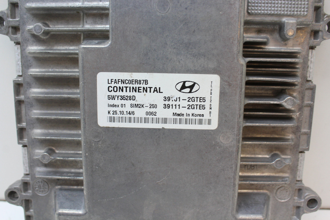 16-17 Sonata 39111-2GTE5 Computer Brain Engine Control ECU ECM EBX Module