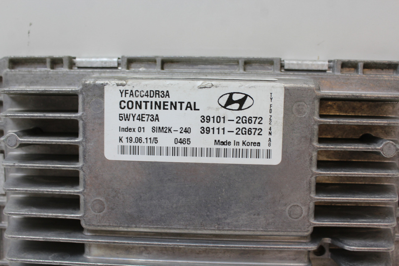 11-14 Sonta 39111-2G672 Computer Brain Engine Control ECU ECM EBX Module