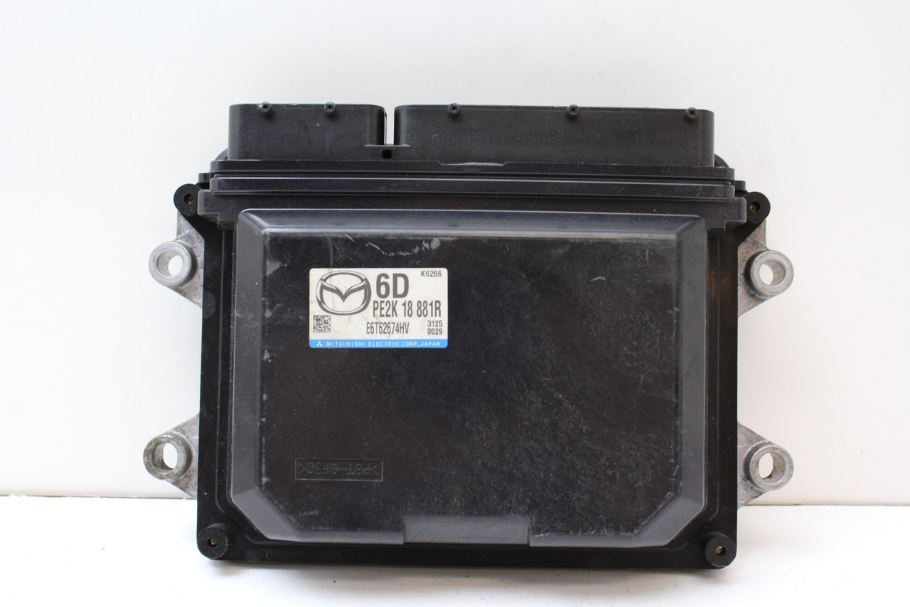 12 13 Mazda 3 PE2K 18 881R Computer Brain Engine Control ECU ECM EBX Module
