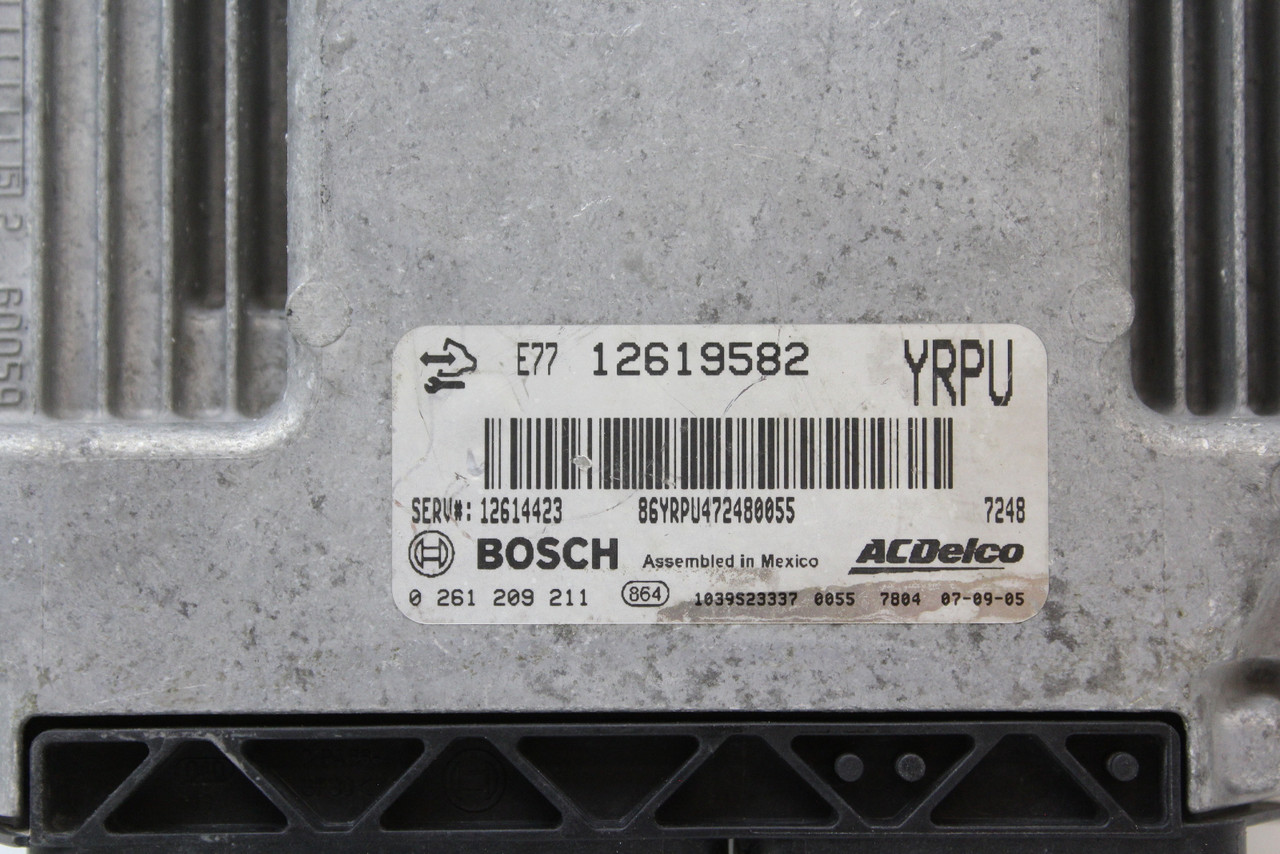 08 09 Cadillac SRX 12614423 Computer Brain Engine Control ECU ECM EBX Module