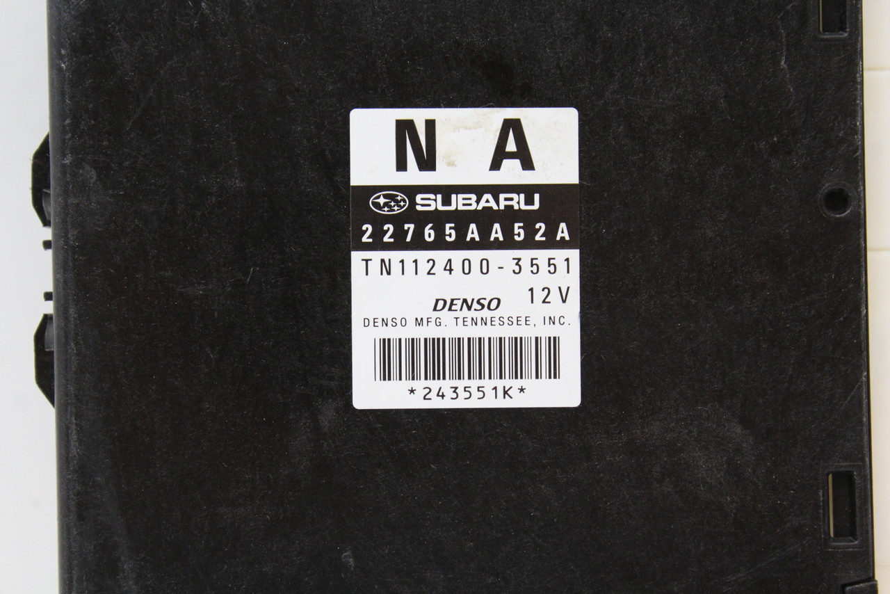 2010 10 Subaru Tribeca 22765AA52A Computer Brain Engine Control ECU ECM Module