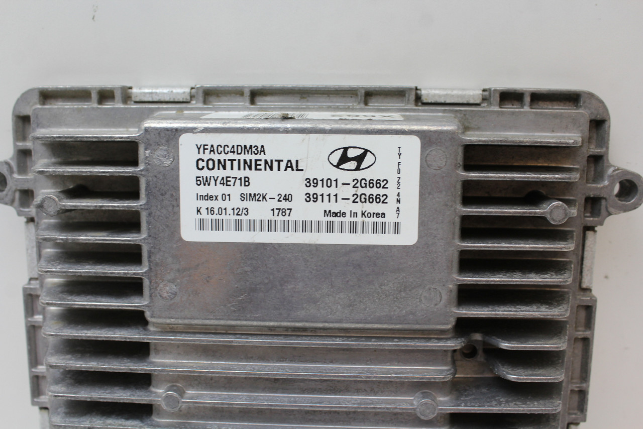 11-14 Sonata 39111-2G662 Computer Brain Engine Control ECU ECM EBX Module 11-14 Sonata 39111-2G662 Computer Brain Engine Control ECU ECM EBX Module
