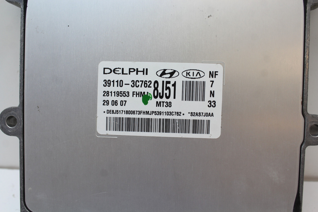 06-08 Sonata 39110-3C762 Computer Brain Engine Control ECU ECM EBX Module