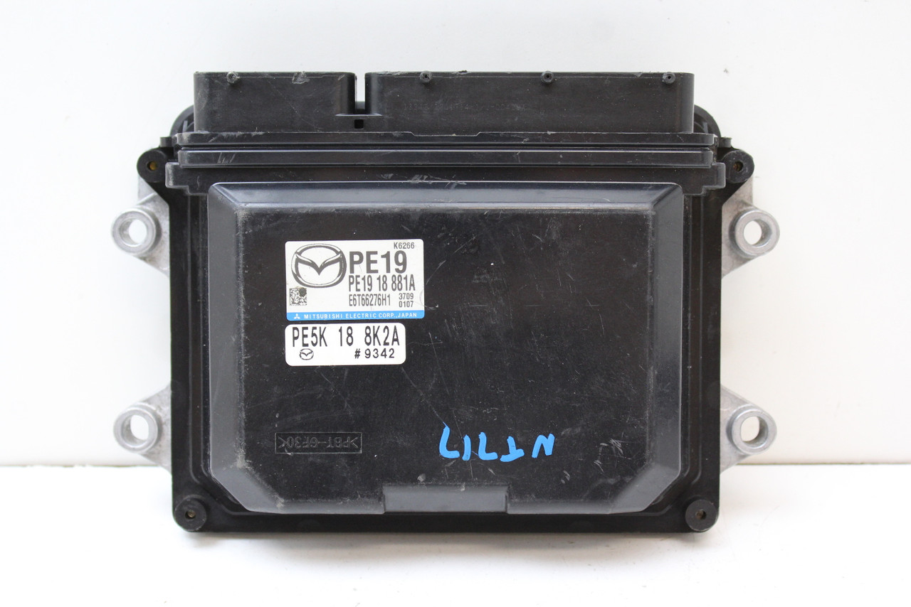 14-16 Mazda 3 PE19 18 881A Computer Brain Engine Control ECU ECM EBX Module