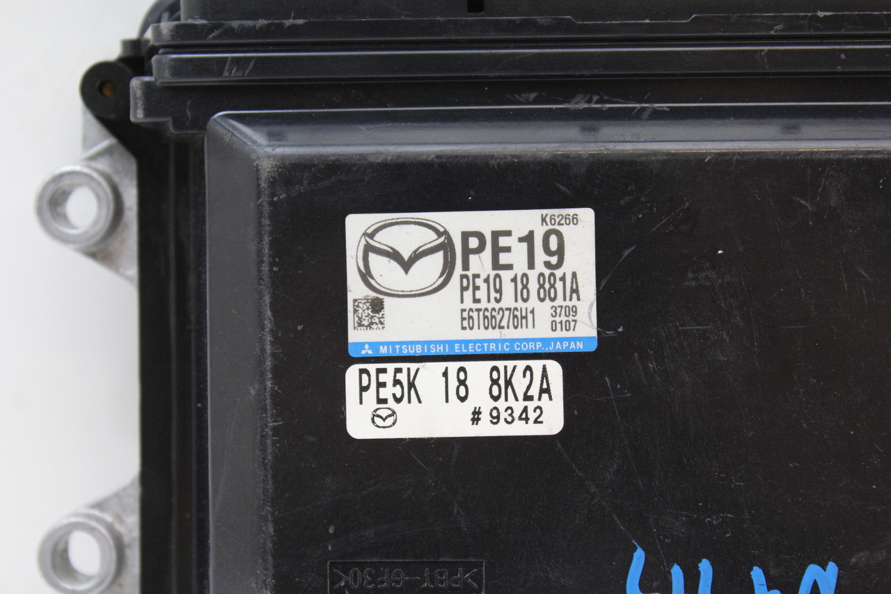 14-16 Mazda 3 PE19 18 881A Computer Brain Engine Control ECU ECM EBX Module