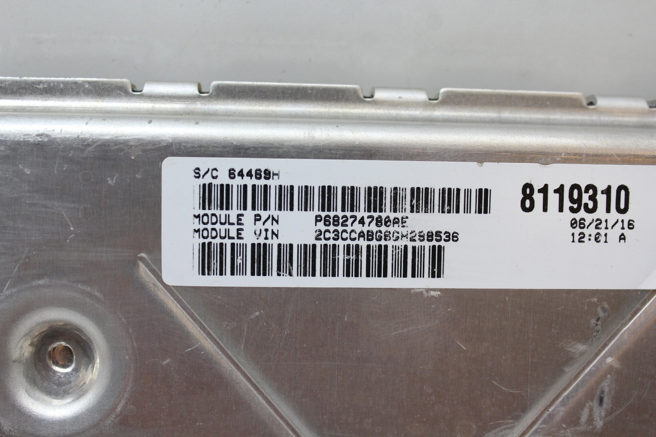 16 17 Chrysler 300 68243309AA Computer Brain Engine Control ECU ECM EBX Module