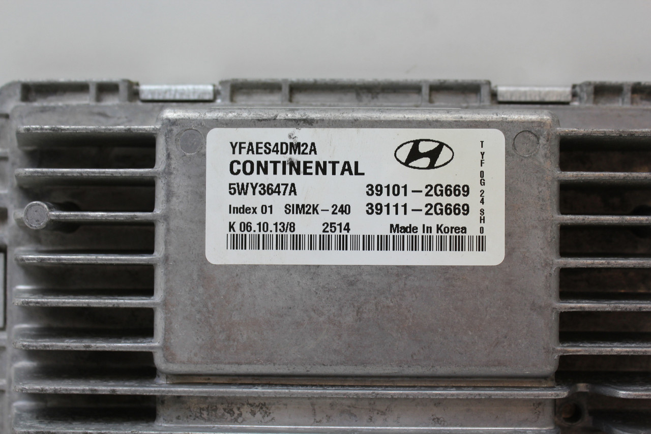 11-14 Hyundai Sonata 39111-2G669 Computer Brain Engine Control ECU ECM Module 11-14 Hyundai Sonata 39111-2G669 Computer Brain Engine Control ECU ECM Module