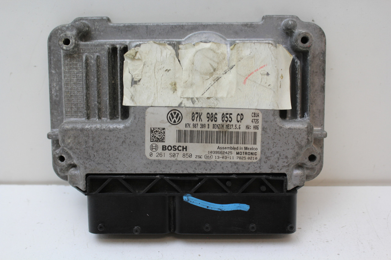 11-14 VW Jetta 07K 906 055 CP Computer Brain Engine Control ECU ECM EBX Module