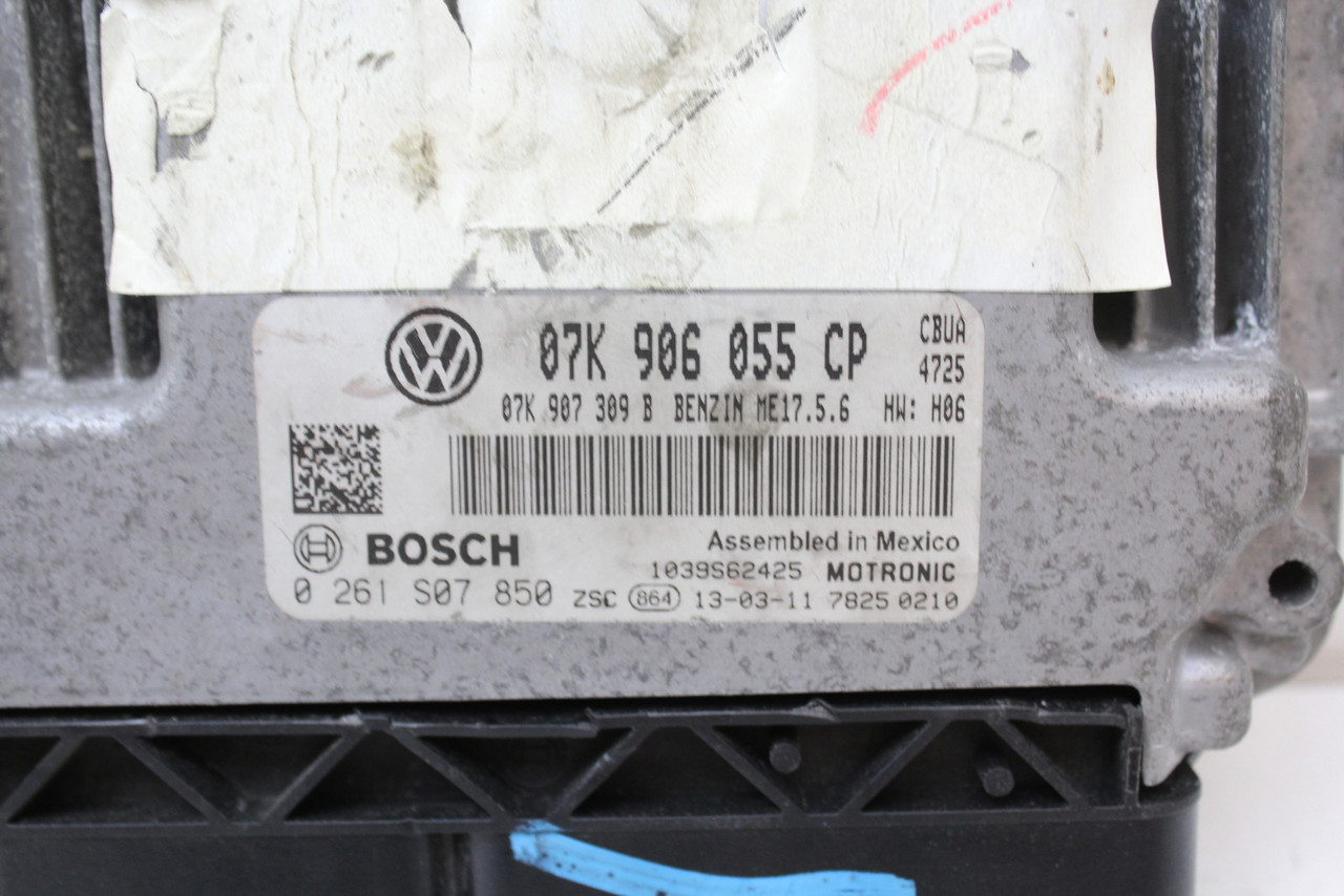 11-14 VW Jetta 07K 906 055 CP Computer Brain Engine Control ECU ECM EBX Module