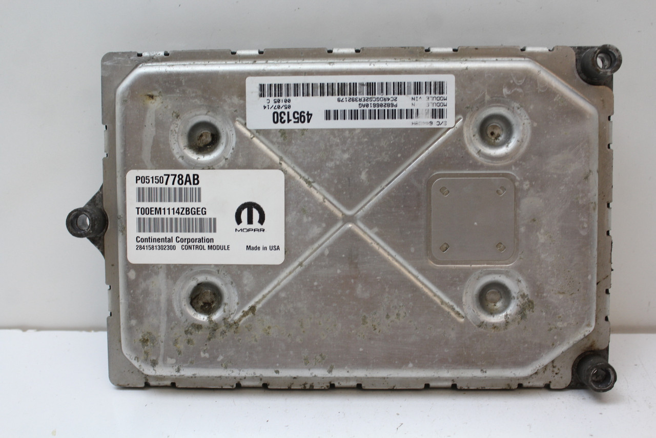 14 2014 Caravan P68206610AG Computer Brain Engine Control ECU ECM EBX Module