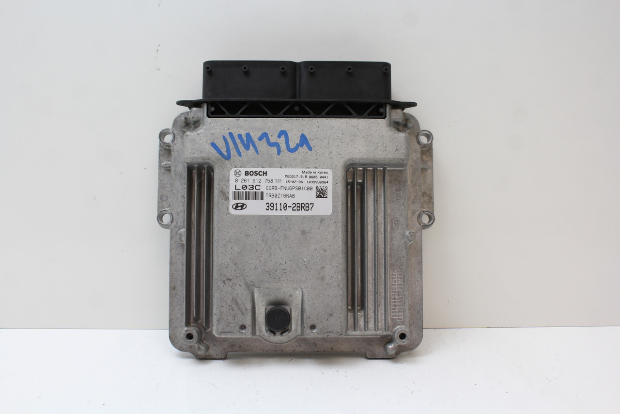 15-17 Hyundai Accent 39110-2BRB7 Computer Engine Control ECU ECM EBX Module