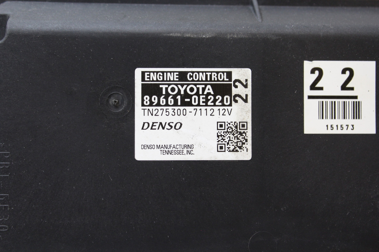 10 2010 Lexus RX350 89661-0E220 Computer Brain Engine Control ECU ECM EBX Module