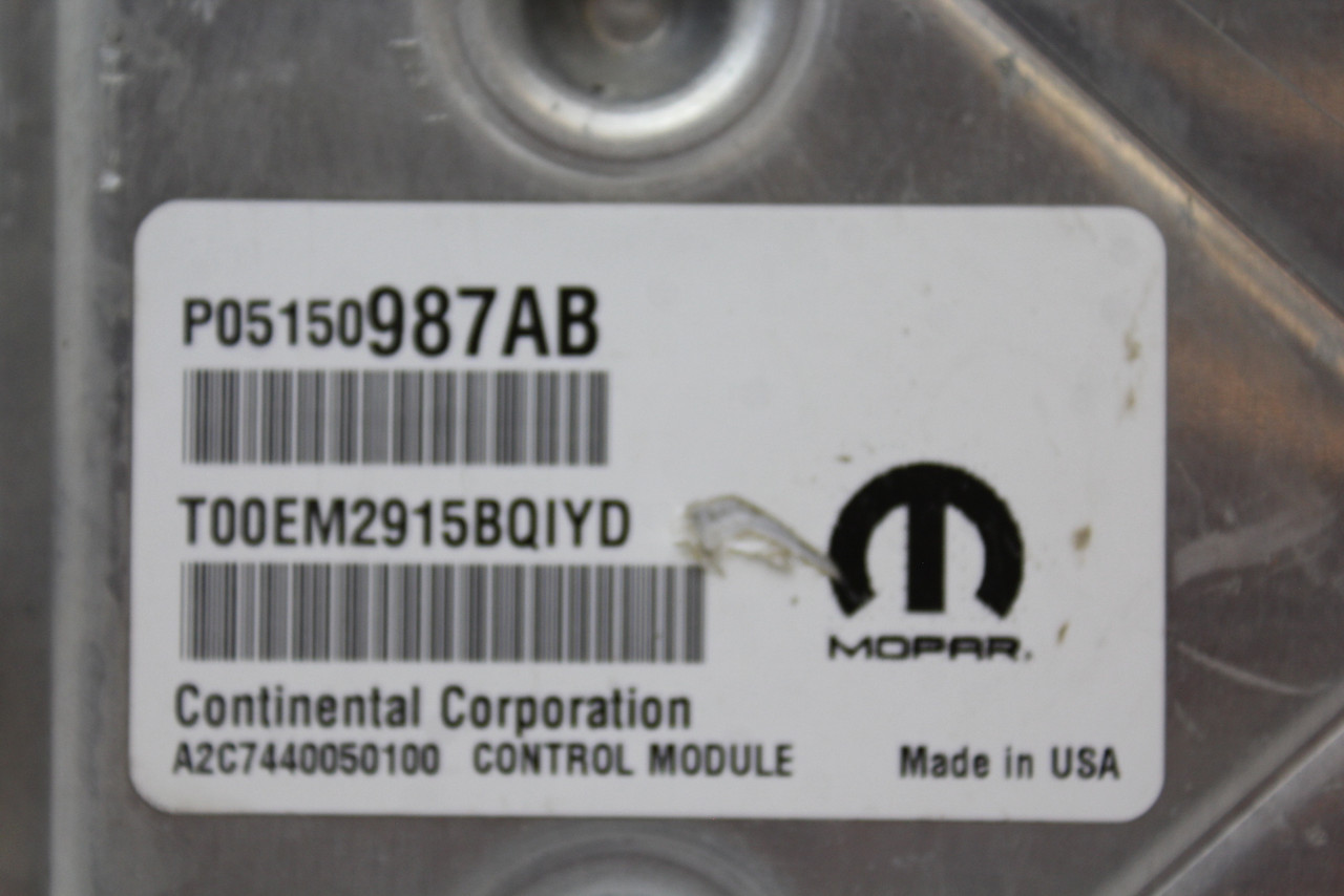 15 2015 Dodge Durango 05150987AB Computer Brain Engine Control ECU ECM Module