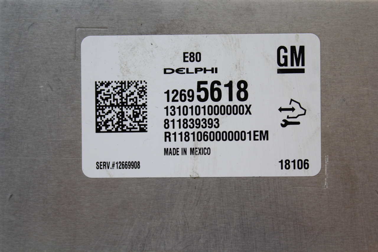 2019 19 Buick Encore 12669908 Computer Brain Engine Control ECU ECM EBX Module